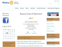 Tablet Screenshot of morrisonrotary.org